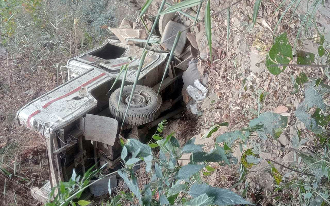 डोटीमा जिप दुर्घटनाः दुईजनाको मृत्यु, सात घाइते