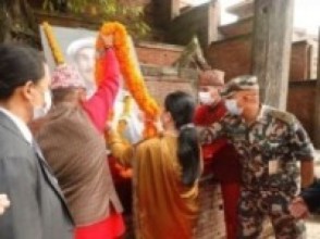 राष्ट्रपति भण्डारीद्वारा पाँडेप्रति श्रद्धाञ्जलि