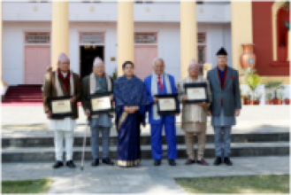 राष्ट्रपति भण्डारी सम्मानित