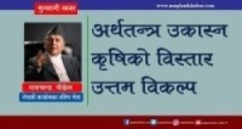 अर्थतन्त्र उकास्न कृषिको विस्तार उत्तम विकल्प : वरिष्ठ नेता पौडेल   