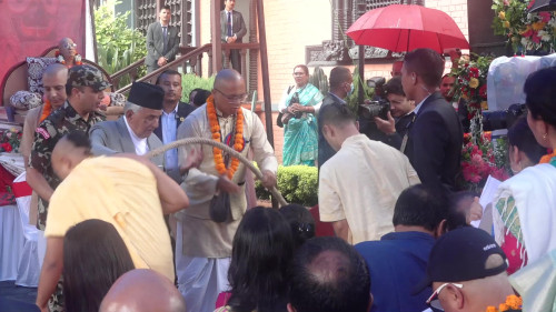 राष्ट्रपति पौडेलद्वारा जगन्नाथ रथयात्रा शुभारम्भ