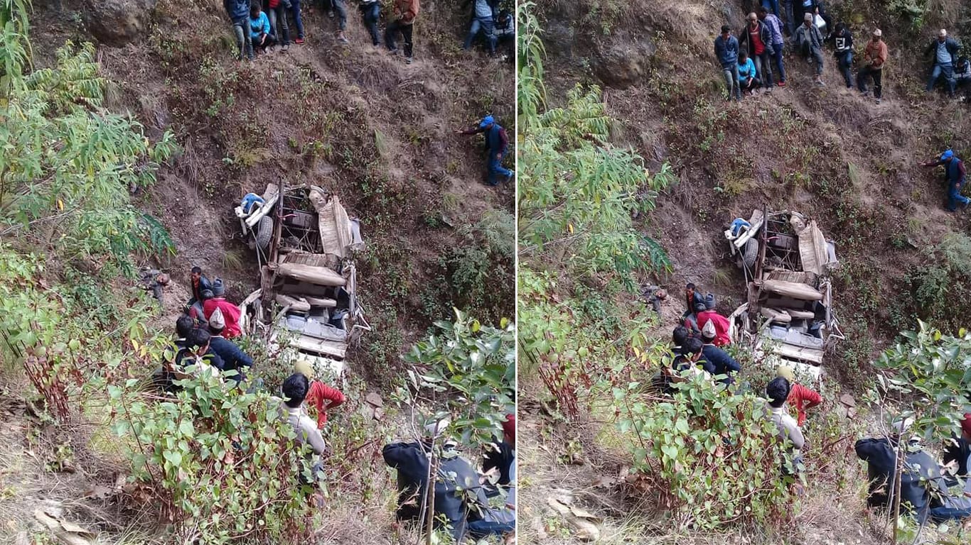 दैलेखमा जिप दुर्घटना हुँदा मृत्युु हुनेको संख्या ५