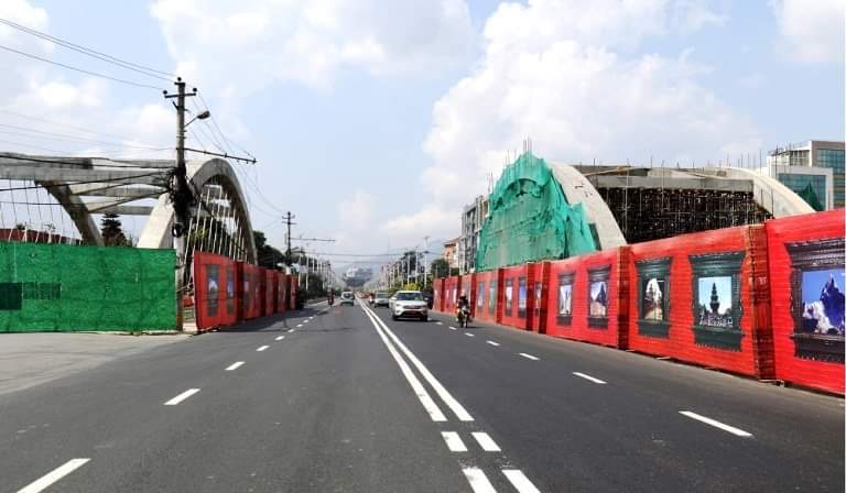 काठमाडौँका विभिन्न स्थानका सडक स्तरोन्नति