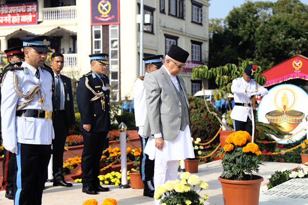 प्रहरी दिवसमा अमर शहीदहरुप्रति श्रद्धाञ्जलि