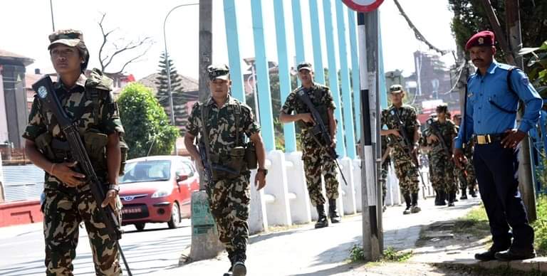 चिनियाँ राष्ट्रपतिको लागि कडा सुरक्षाकर्मी